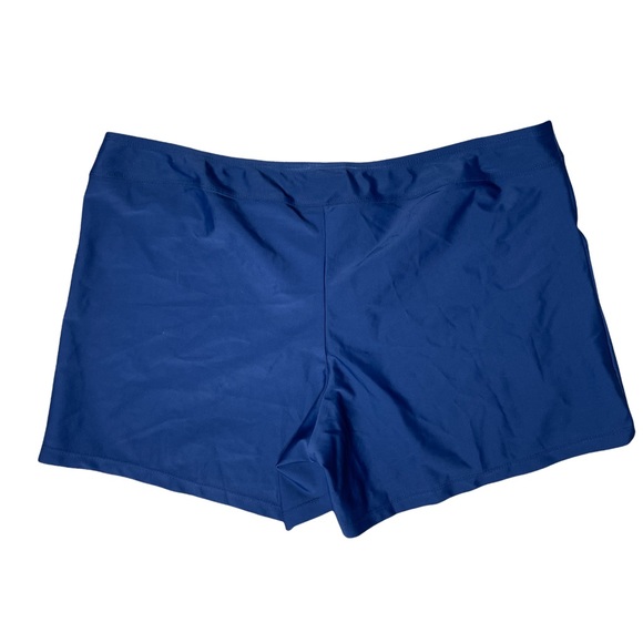NEW Hapari Navy Blue Cover Shorts Swim Trunks Women Size XL Beach Nylon Stretch - Picture 5 of 7